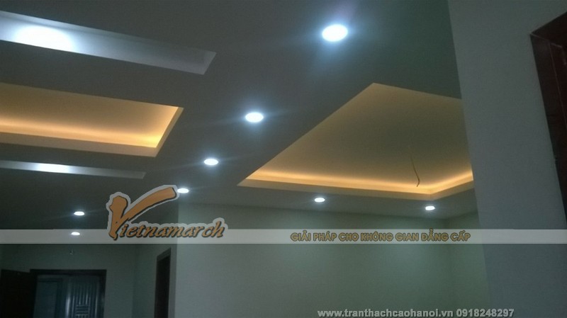 Hoàn thiện thi công trần thạch cao tại Quang Trung