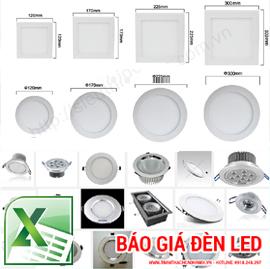 đèn led âm trần