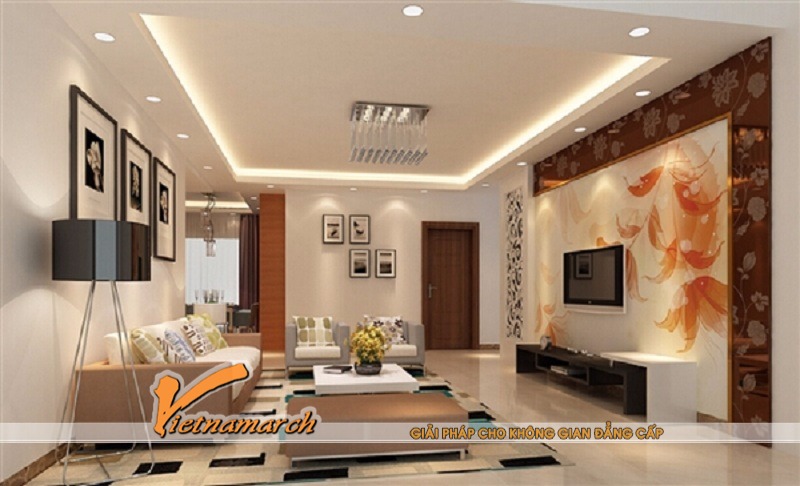 trần thạch cao phòng khách