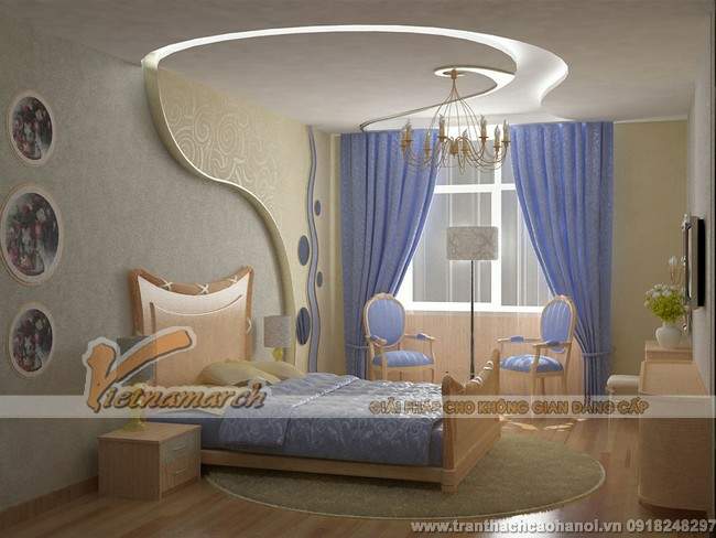 Mẫu trần thạch cao phòng trẻ em