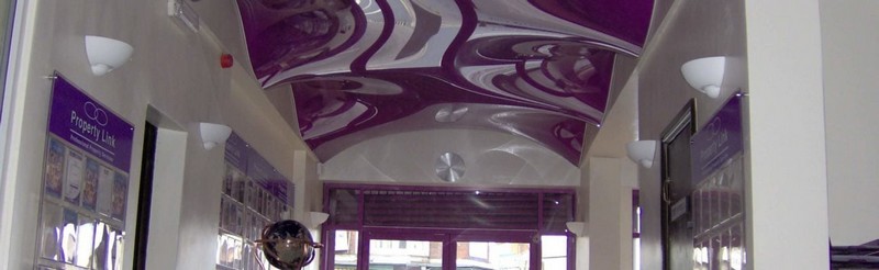 ý nghĩa phong thủy của trần thạch cao màu tím