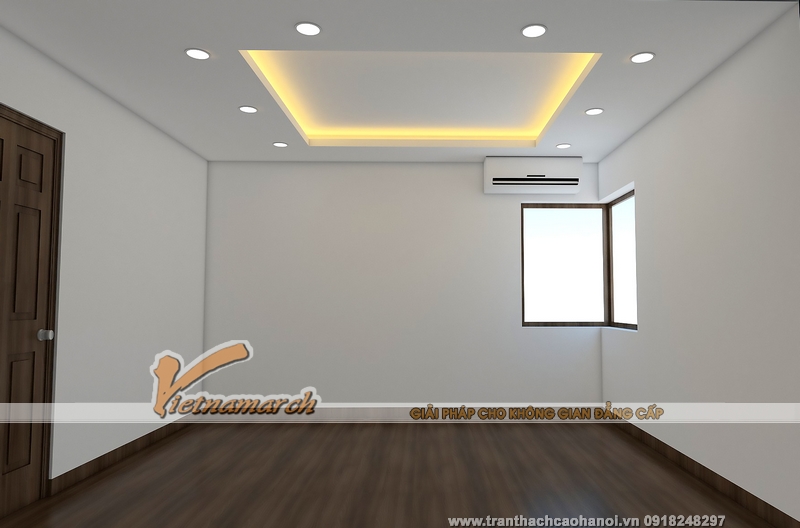 Thiết kế trần thạch cao phòng ngủ cho nhà anh Chương ở Lê Trọng Tấn - Hà Đông