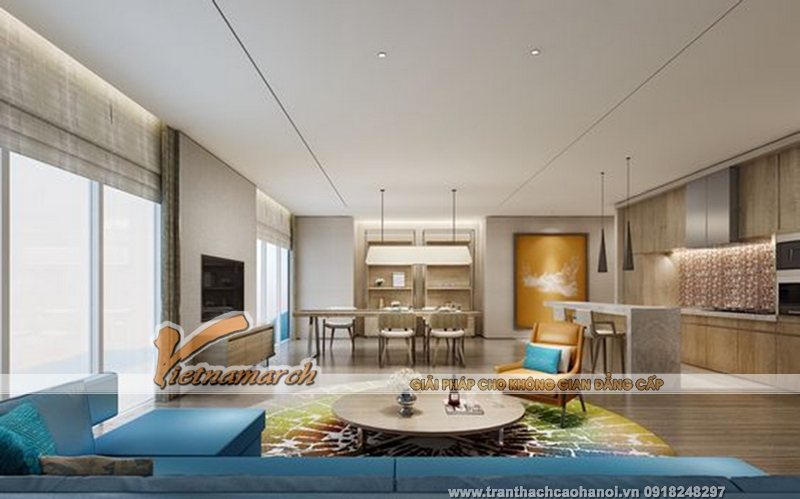 Mẫu thiết kế trần thạch cao đẹp 06