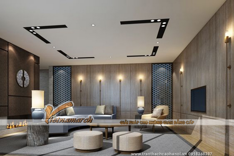 Mẫu thiết kế trần thạch cao đẹp 11