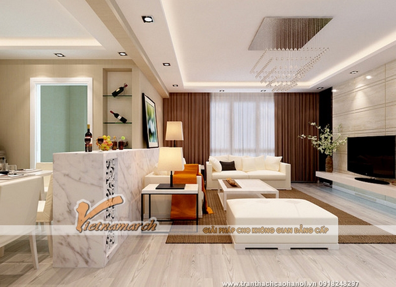 Mẫu trần thạch cao đẹp thanh lịch 01