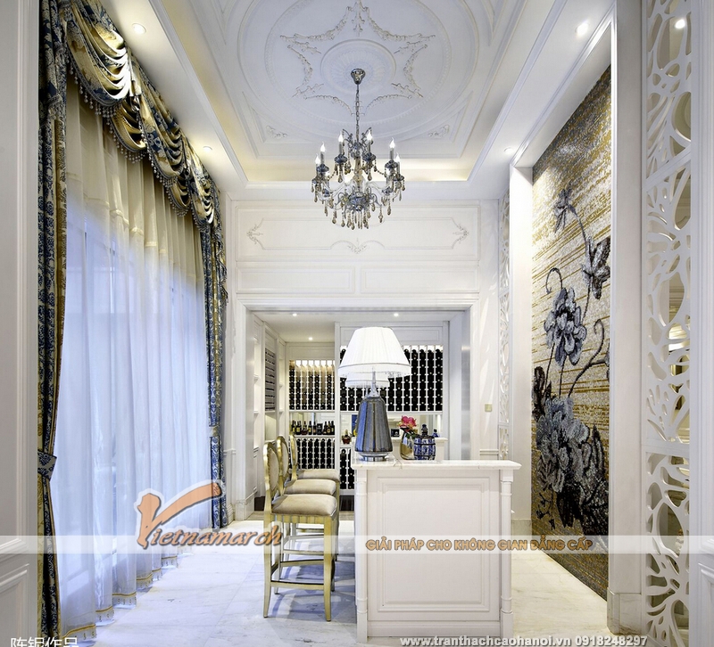 Mẫu trần thạch cao đẹp thanh lịch 06