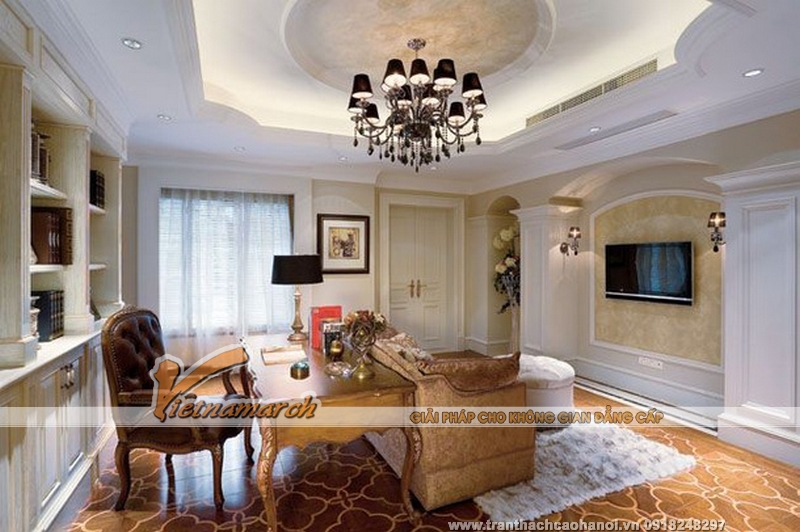 Mẫu trần thạch cao đẹp thanh lịch 05