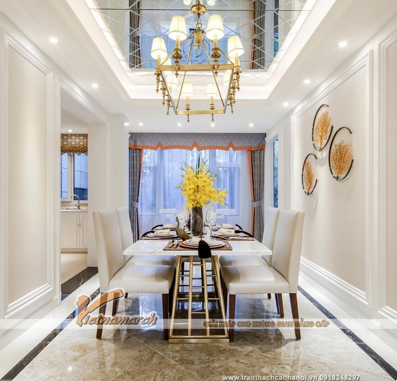 Mẫu trần thạch cao đẹp thanh lịch 04