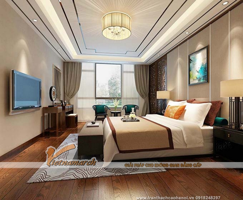 Mẫu trần thạch cao đẹp thanh lịch 09