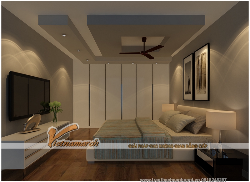 Ý tưởng trang trí đèn LED hiện đại cho trần và vách thạch cao 04