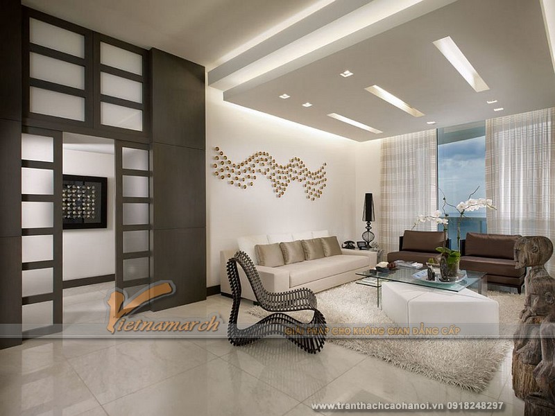 trang trí nhà đẹp với trần thạch cao 01