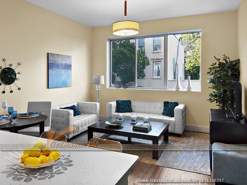 mẫu thiết kế trần thạch cao cho nhà nhỏ 02