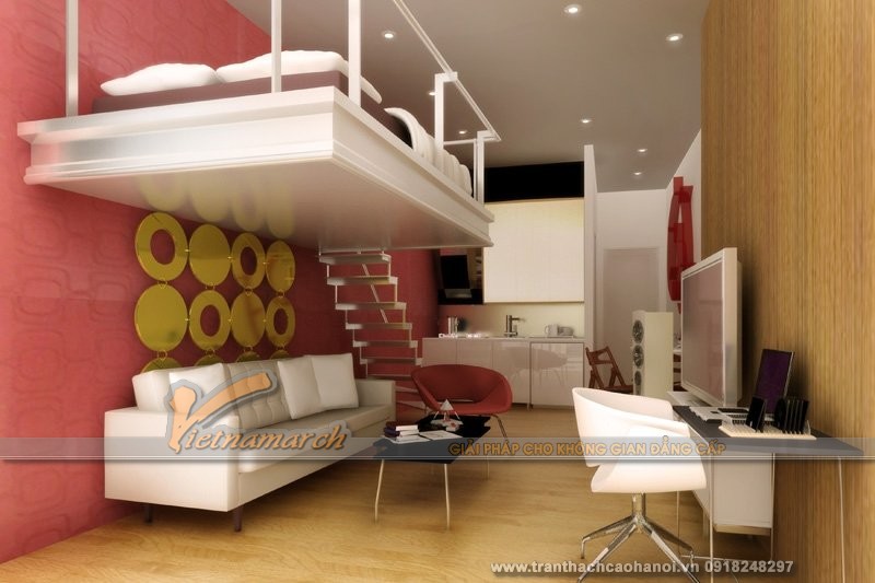 mẫu thiết kế trần thạch cao cho nhà nhỏ 09