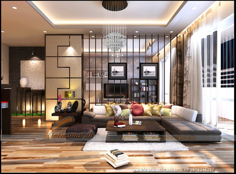 mẫu trần thạch cao giật cấp đẹp 03