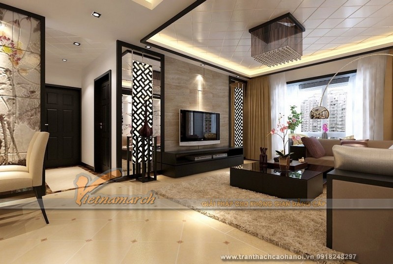 mẫu trần thạch cao giật cấp đẹp 07