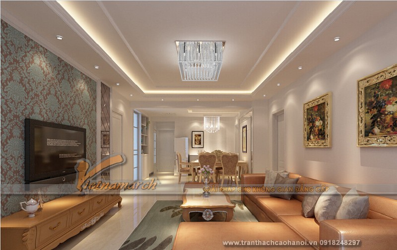 mẫu trần thạch cao giật cấp đẹp 04