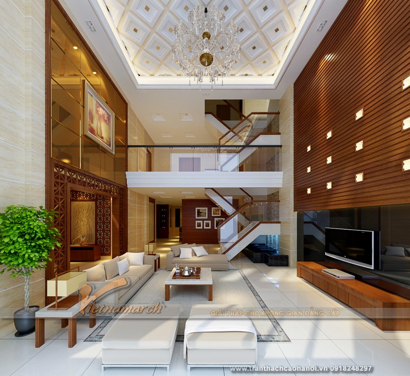 mẫu trần thạch cao giật cấp đẹp 08