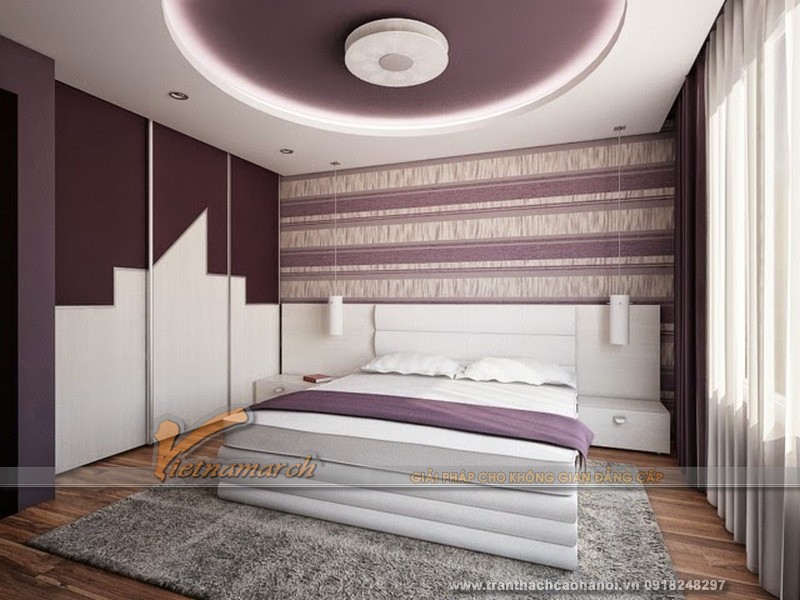 Mẫu thiết kế trần thạch cao hiện đại đẹp 08