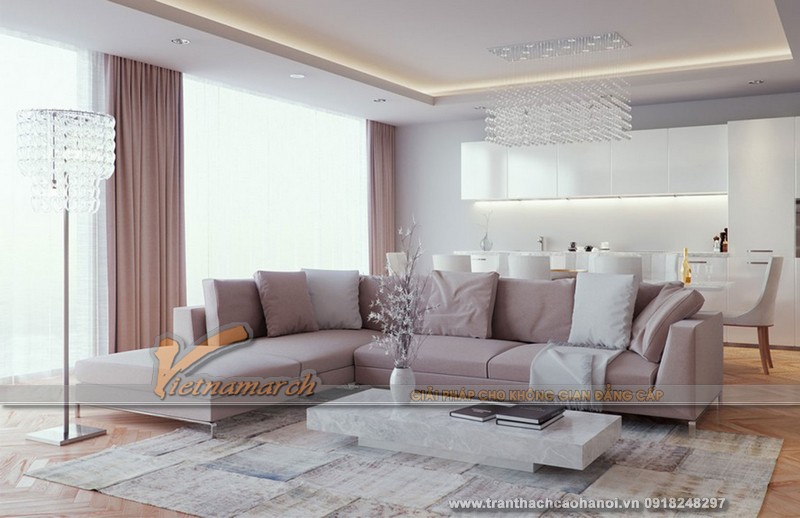 Mẫu thiết kế trần thạch cao hiện đại đẹp 02