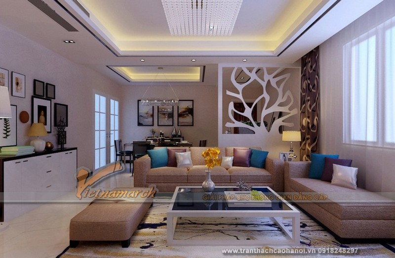 Mẫu thiết kế trần thạch cao hiện đại đẹp 11
