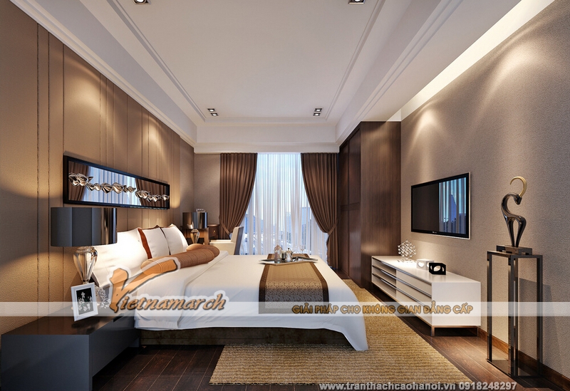 Ý tưởng trang trí trần thạch cao đẹp cho phòng ngủ 08