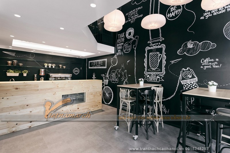Mẫu thiết kế nội thất quán coffee mang phong cách vintage