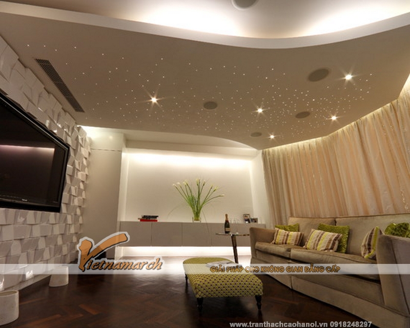 Mẫu thiết kế trần thạch cao đẹp thiết kế và thi công tại Bắc Kạn 01