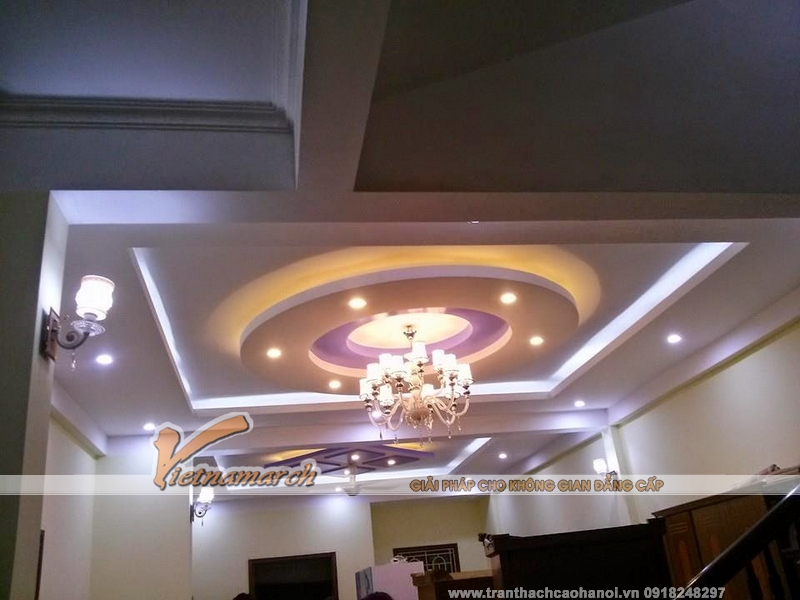 Mẫu thiết kế trần thạch cao đẹp thiết kế và thi công tại Bắc Kạn 08