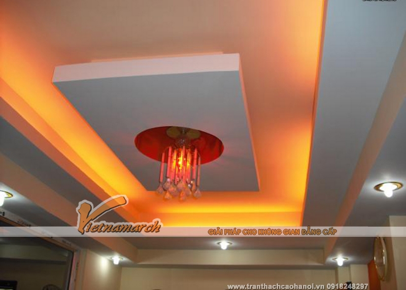 Mẫu trần thạch cao đẹp được thiết kế và thi công tại Điện Biên 02