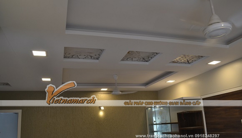 Mẫu trần thạch cao đẹp được thiết kế và thi công tại Điện Biên 07