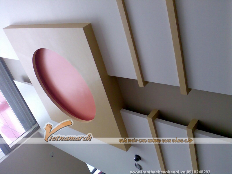 Mẫu trần thạch cao đẹp được thiết kế và thi công tại Điện Biên 08