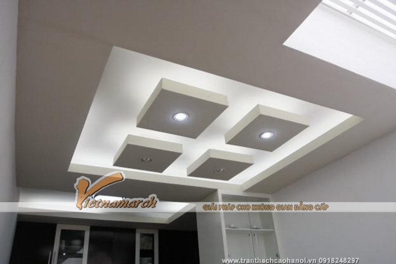 Mẫu trần thạch cao được thiết kế và thi công tại Hà Giang 03
