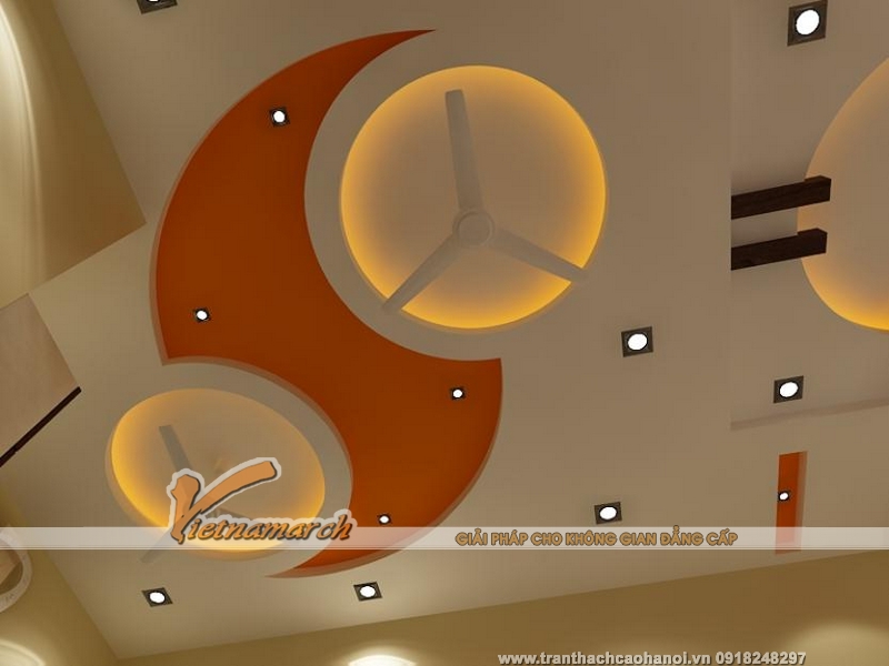 Mẫu trần thạch cao được thiết kế và thi công tại Hà Giang 07