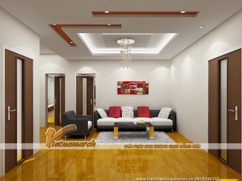 Mẫu trần thạch cao đẹp được thiết kế và thi công tại Phú Thọ 09