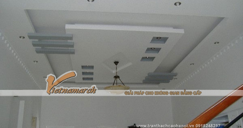Mẫu thiết kế trần thạch cao sang trọng và cá tính tại Thái Bình 10