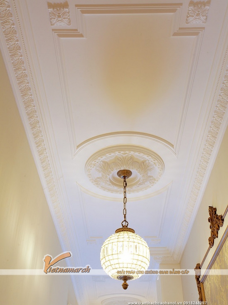 Mẫu thiết kế trần thạch cao sang trọng và cá tính tại Thái Bình 08