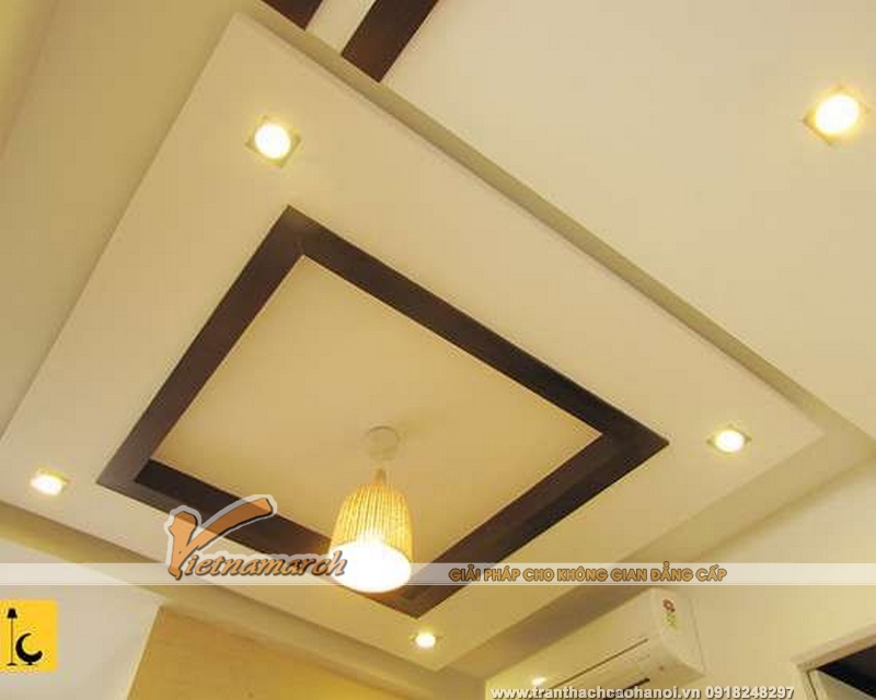Mẫu thiết kế trần thạch cao sang trọng và cá tính tại Thái Bình 06