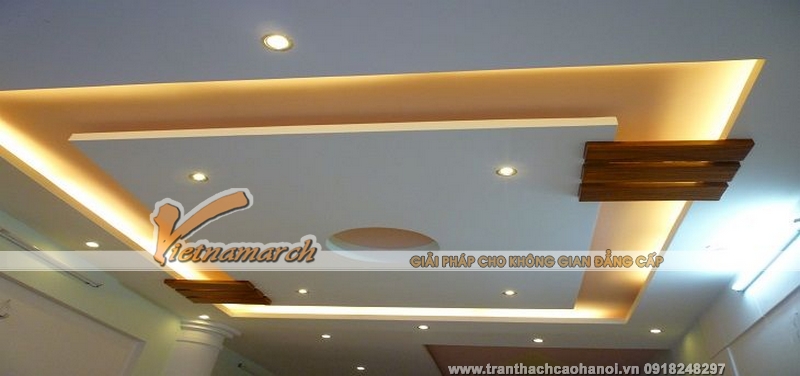 Mẫu thiết kế trần thạch cao sang trọng và cá tính tại Thái Bình 03