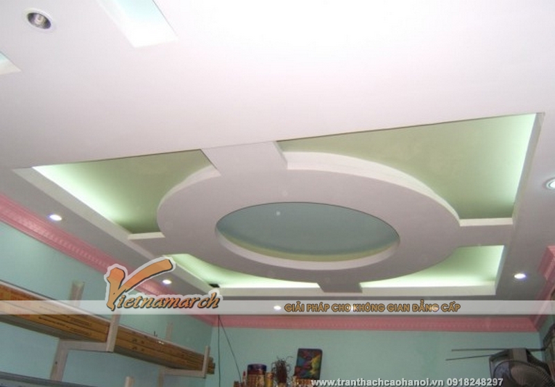 Mẫu thiết kế trần thạch cao sang trọng và cá tính tại Thái Bình 01