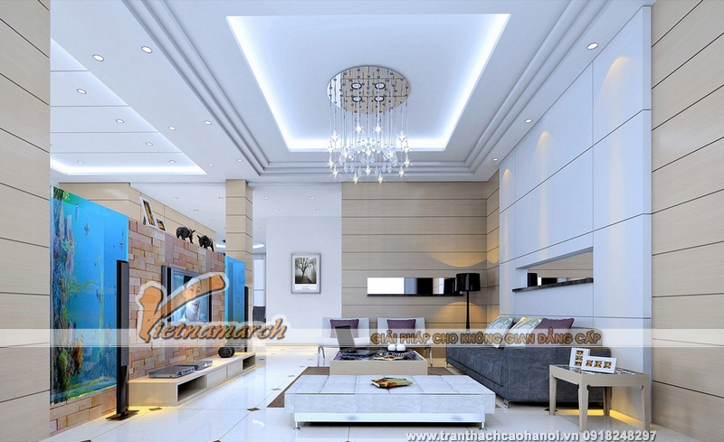 Mẫu thiết kế trần thạch cao đẹp sang trọng 03 Mẫu thiết kế trần thạch cao đẹp sang trọng 03