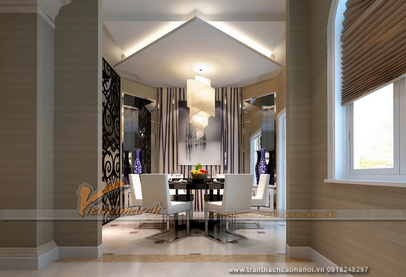 Mẫu thiết kế trần thạch cao đẹp đơn giản và thanh lịch 10