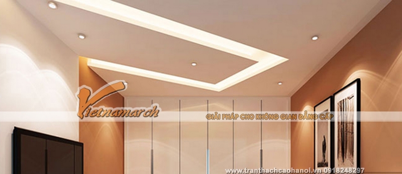 Mẫu thiết kế trần thạch cao đẹp thanh lịch 01