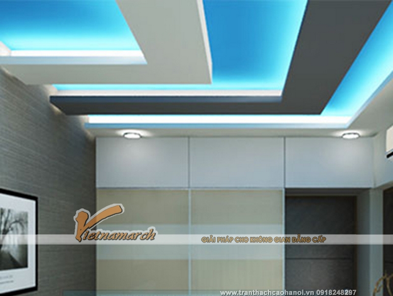 Mẫu thiết kế trần thạch cao đẹp thanh lịch 03